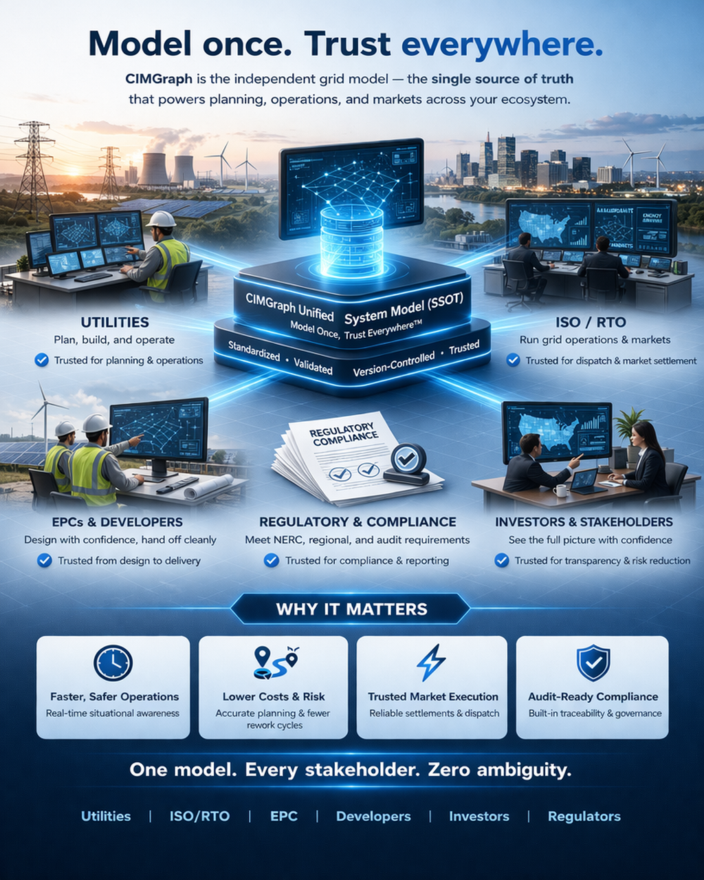 CIMGraph stakeholder and value infographic